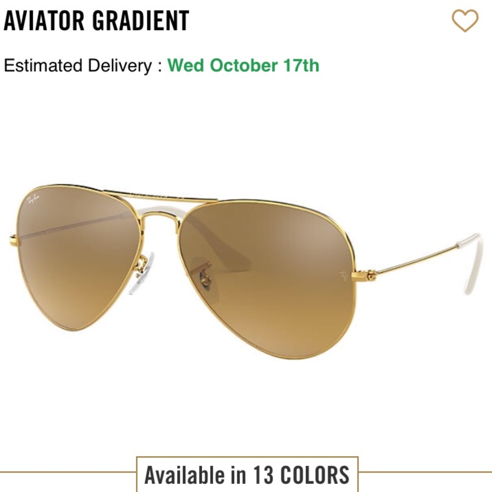 Real Ray-Ban Aviator sunglasses - 58 mm